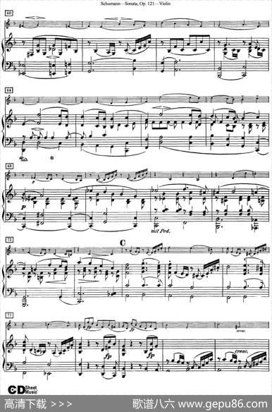 ViolinSonataOp.121（小提琴+钢琴伴奏）