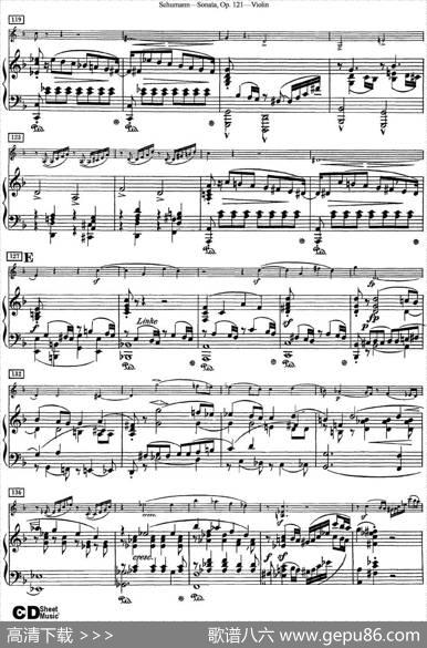 ViolinSonataOp.121（小提琴+钢琴伴奏）