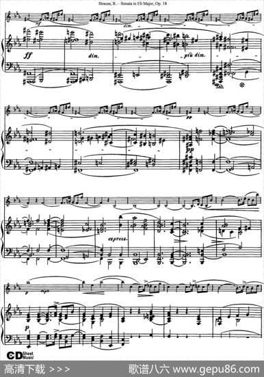 ViolinSonatainEbMajorOp.18（小提琴+钢琴伴奏）