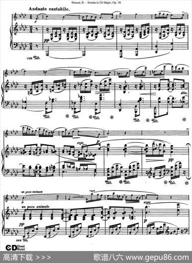 ViolinSonatainEbMajorOp.18（小提琴+钢琴伴奏）