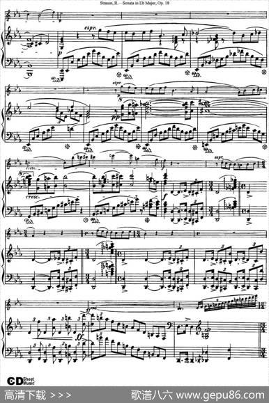 ViolinSonatainEbMajorOp.18（小提琴+钢琴伴奏）