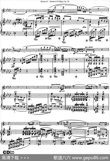 ViolinSonatainEbMajorOp.18（小提琴+钢琴伴奏）