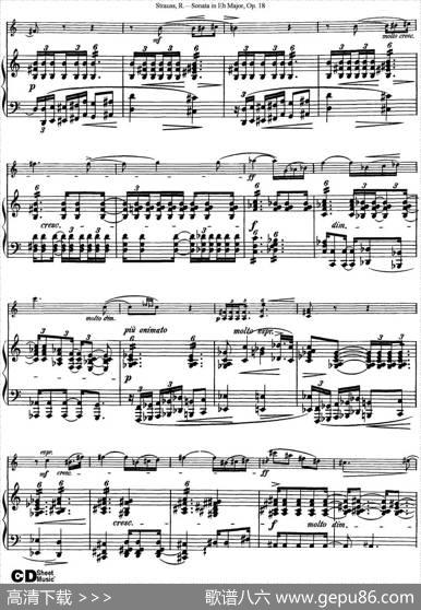 ViolinSonatainEbMajorOp.18（小提琴+钢琴伴奏）