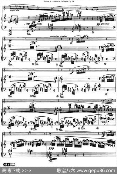 ViolinSonatainEbMajorOp.18（小提琴+钢琴伴奏）