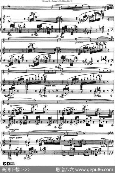 ViolinSonatainEbMajorOp.18（小提琴+钢琴伴奏）