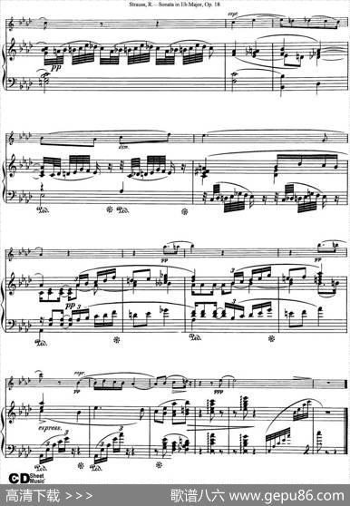 ViolinSonatainEbMajorOp.18（小提琴+钢琴伴奏）