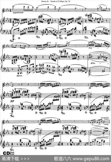 ViolinSonatainEbMajorOp.18（小提琴+钢琴伴奏）
