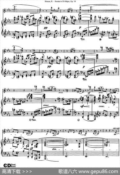 ViolinSonatainEbMajorOp.18（小提琴+钢琴伴奏）