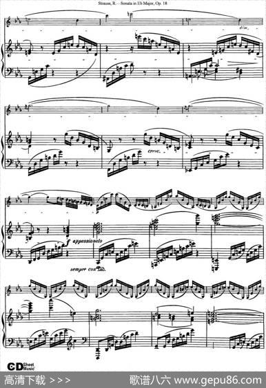 ViolinSonatainEbMajorOp.18（小提琴+钢琴伴奏）