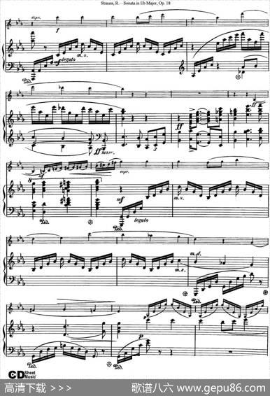 ViolinSonatainEbMajorOp.18（小提琴+钢琴伴奏）