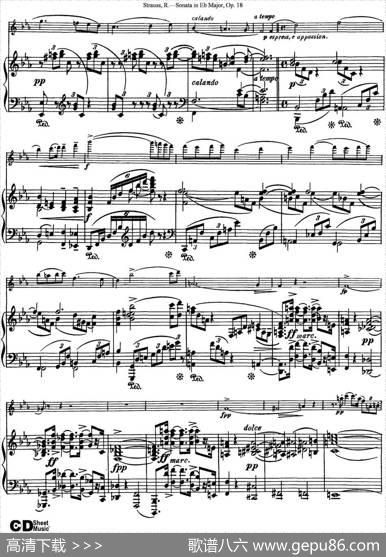 ViolinSonatainEbMajorOp.18（小提琴+钢琴伴奏）