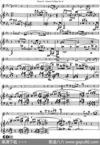 ViolinSonatainEbMajorOp.18（小提琴+钢琴伴奏）