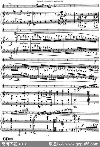 ViolinSonatainEbMajorOp.18（小提琴+钢琴伴奏）