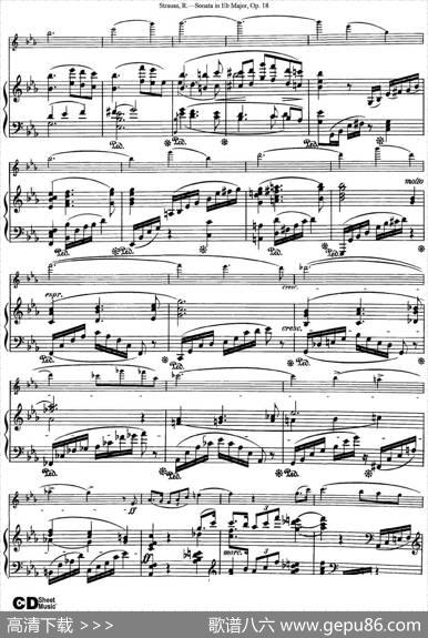 ViolinSonatainEbMajorOp.18（小提琴+钢琴伴奏）