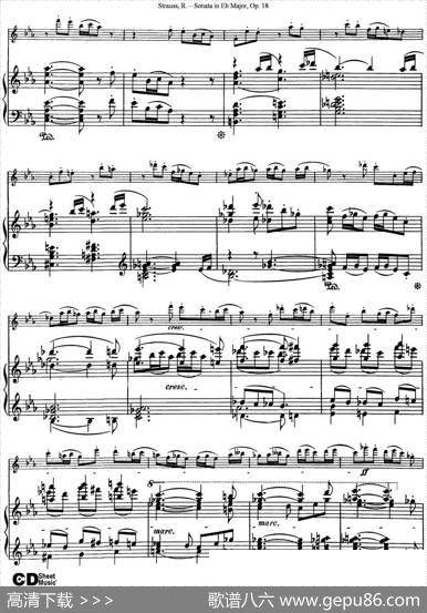 ViolinSonatainEbMajorOp.18（小提琴+钢琴伴奏）