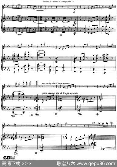 ViolinSonatainEbMajorOp.18（小提琴+钢琴伴奏）