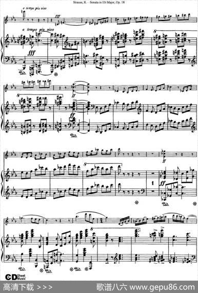 ViolinSonatainEbMajorOp.18（小提琴+钢琴伴奏）