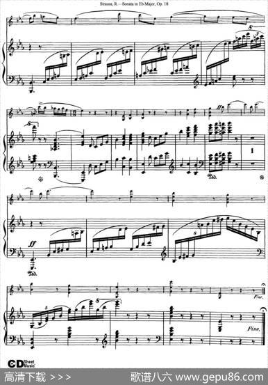 ViolinSonatainEbMajorOp.18（小提琴+钢琴伴奏）