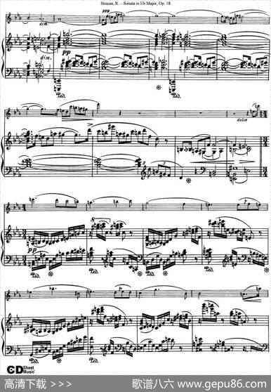 ViolinSonatainEbMajorOp.18（小提琴+钢琴伴奏）