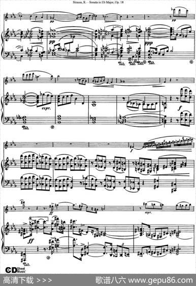 ViolinSonatainEbMajorOp.18（小提琴+钢琴伴奏）