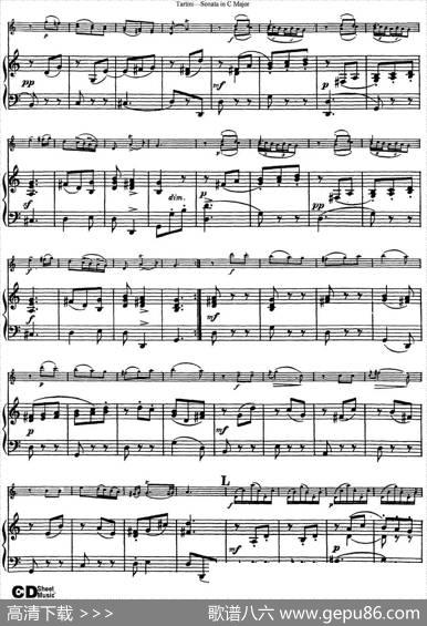 ViolinSonatainCMajor（小提琴+钢琴伴奏）
