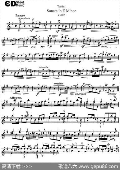 ViolinSonatainEMinor