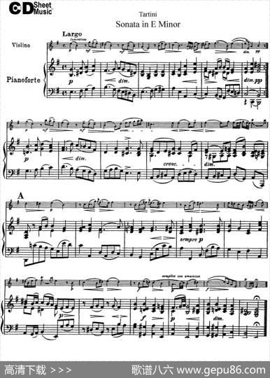 ViolinSonatainEMinor（小提琴+钢琴伴奏）