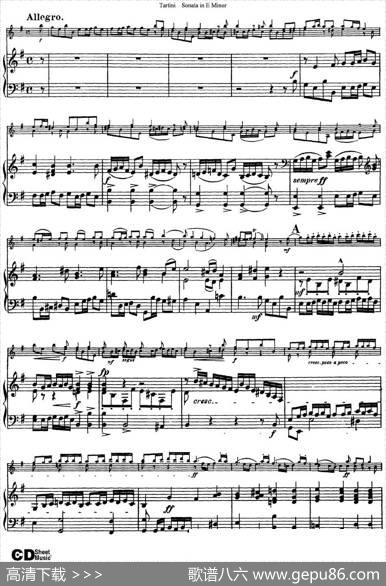 ViolinSonatainEMinor（小提琴+钢琴伴奏）