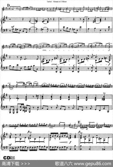 ViolinSonatainEMinor（小提琴+钢琴伴奏）
