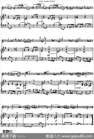 ViolinSonatainEMinor（小提琴+钢琴伴奏）