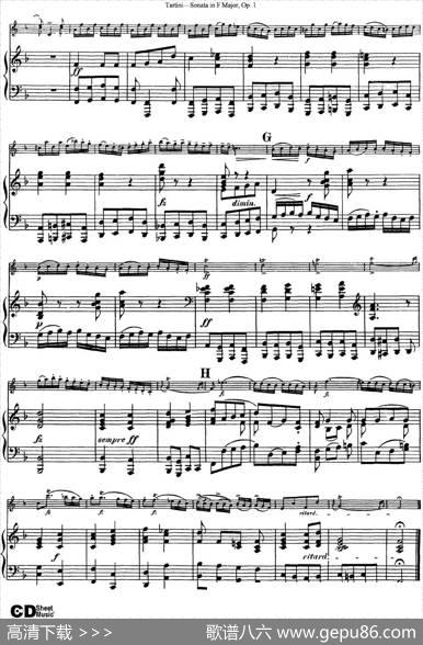 ViolinSonatainFMajorOp.1（小提琴+钢琴伴奏）