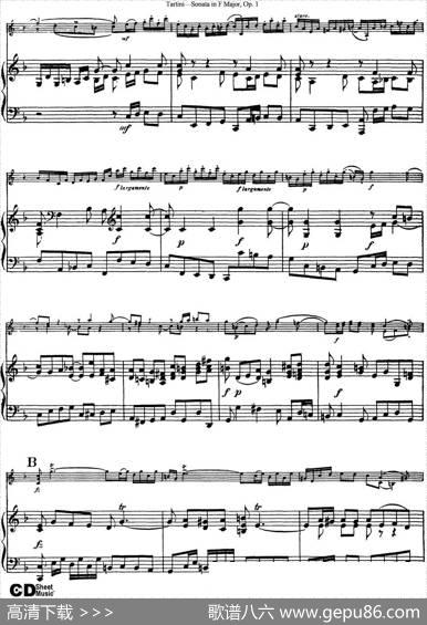 ViolinSonatainFMajorOp.1（小提琴+钢琴伴奏）