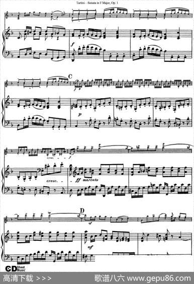 ViolinSonatainFMajorOp.1（小提琴+钢琴伴奏）