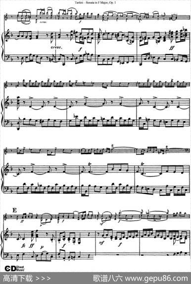 ViolinSonatainFMajorOp.1（小提琴+钢琴伴奏）