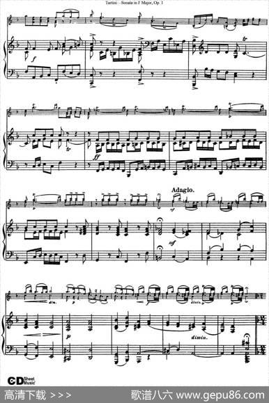 ViolinSonatainFMajorOp.1（小提琴+钢琴伴奏）