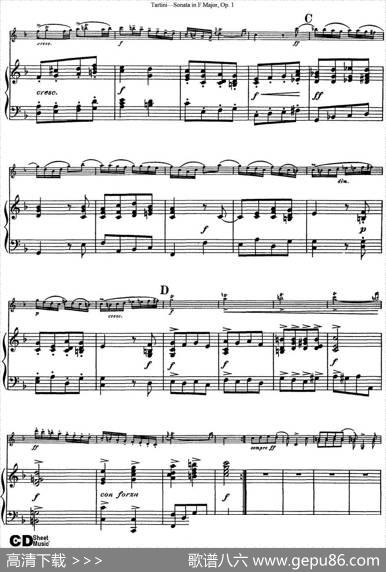 ViolinSonatainFMajorOp.1（小提琴+钢琴伴奏）