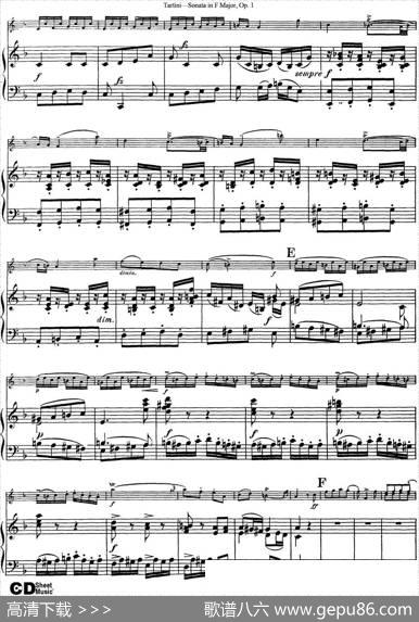 ViolinSonatainFMajorOp.1（小提琴+钢琴伴奏）