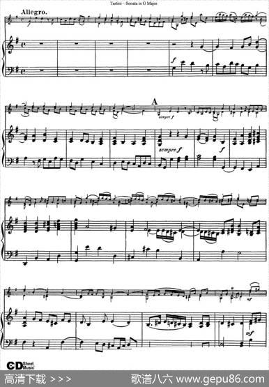 ViolinSonatainGMajor（小提琴+钢琴伴奏）