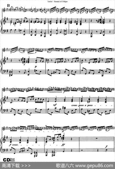 ViolinSonatainGMajor（小提琴+钢琴伴奏）