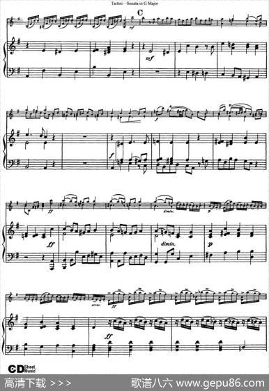 ViolinSonatainGMajor（小提琴+钢琴伴奏）