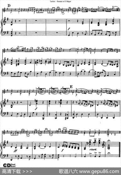 ViolinSonatainGMajor（小提琴+钢琴伴奏）
