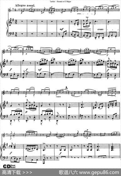 ViolinSonatainGMajor（小提琴+钢琴伴奏）