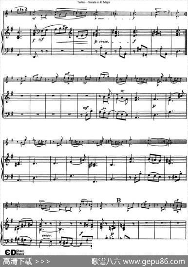 ViolinSonatainGMajor（小提琴+钢琴伴奏）