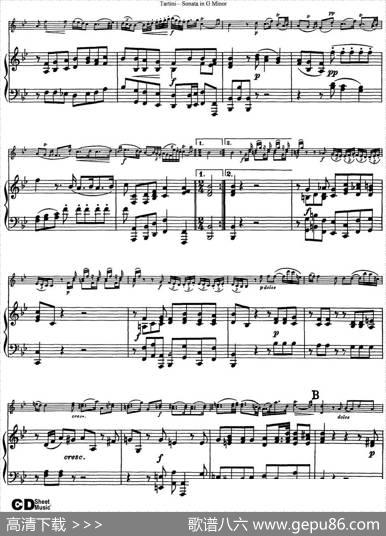 ViolinSonatainGMinor（小提琴+钢琴伴奏）