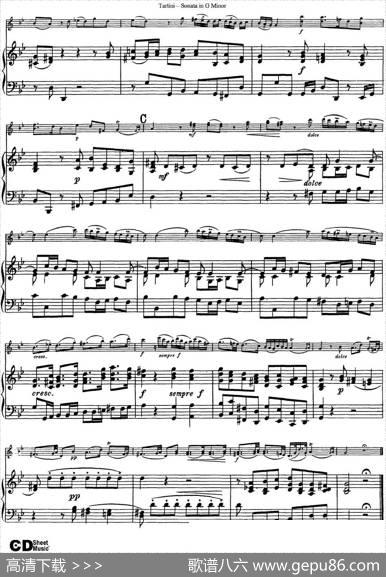 ViolinSonatainGMinor（小提琴+钢琴伴奏）