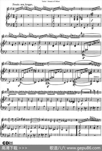 ViolinSonatainGMinor（小提琴+钢琴伴奏）