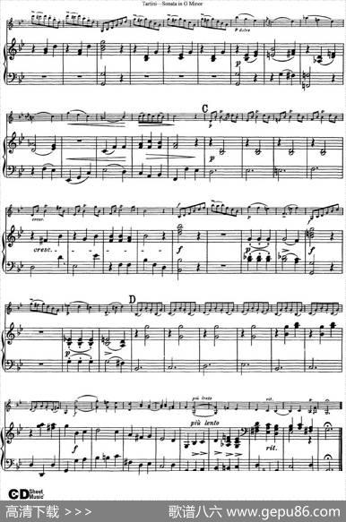 ViolinSonatainGMinor（小提琴+钢琴伴奏）
