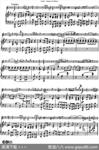 ViolinSonatainGMinor（小提琴+钢琴伴奏）