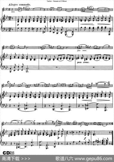 ViolinSonatainGMinor（小提琴+钢琴伴奏）
