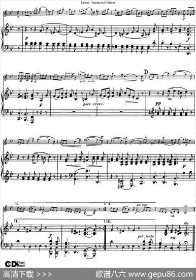 ViolinSonatainGMinor（小提琴+钢琴伴奏）